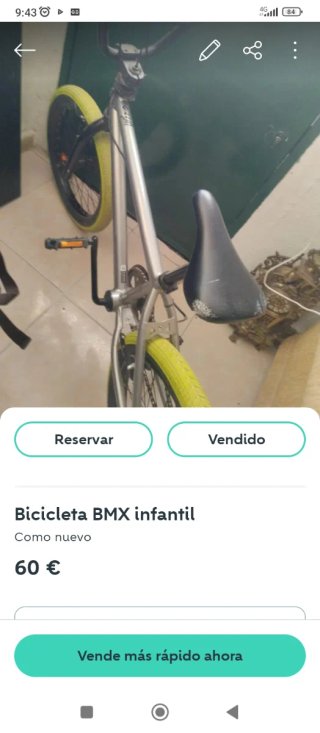 Bicicleta BMX infantil