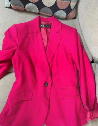 Traje Zara Mujer Rosa Fucsia Talla M