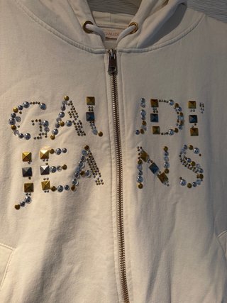 Felpa Gaudì Jeans panna taglia S