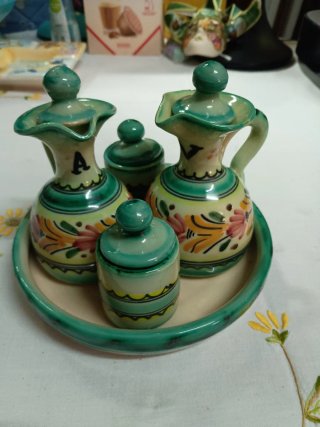 Juego de cerámica ALFAR DIAZ Toledo