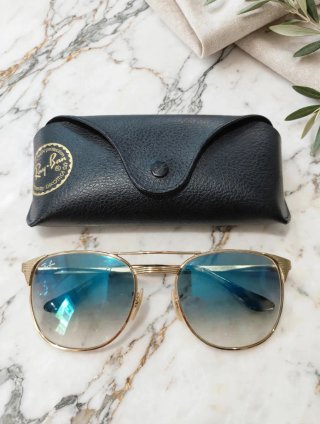 Gafas de sol Ray-Ban originales doradas