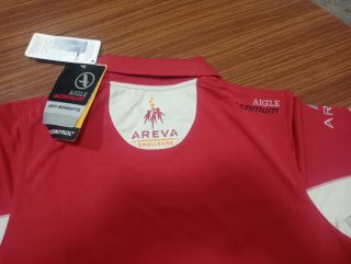 Polo Deportivo Aigle Talla L Rojo/Blanco