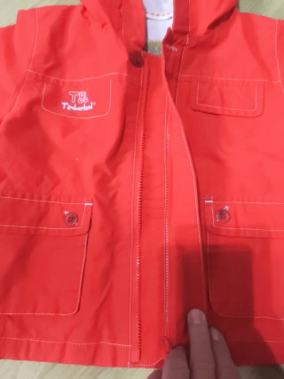 Cortavientos bebé 6-9 meses rojo