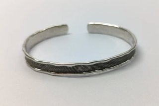 Pulsera Brazalete Plata 925 Diseño Texturizado