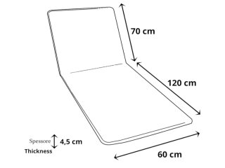 Tumbona Outsunny Plegable Crema y conchoneta rayas