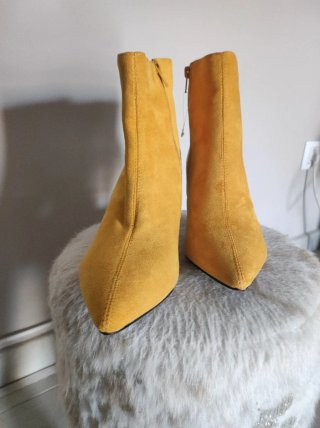 Botines Marypaz Tacón Fino T38 Amarillo