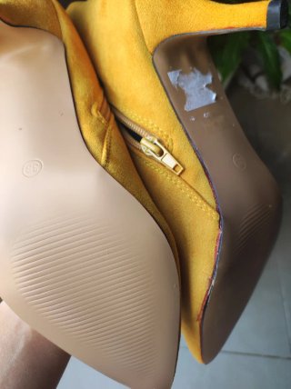 Botines Marypaz Tacón Fino T38 Amarillo