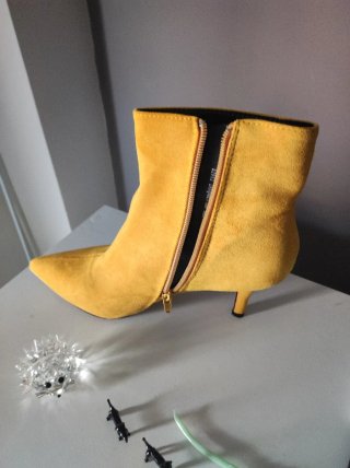 Botines Marypaz Tacón Fino T38 Amarillo