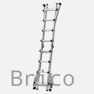 Escalera Telescópica Aluminio 3+3 Peldaños Teleflex