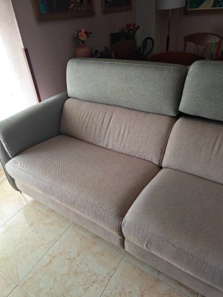 Sofá reclinable, cabezeros y sillon, 2 puntos d Us