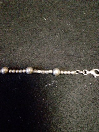 Pulsera Plata Antigua Bolitas