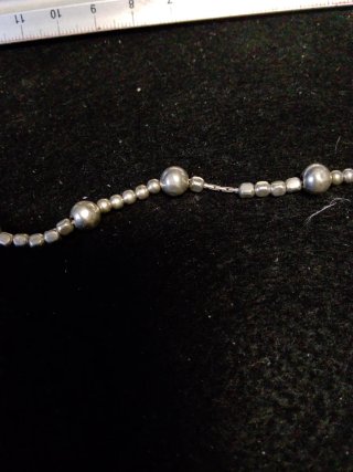 Pulsera Plata Antigua Bolitas