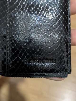 Monedero Zadig & Voltaire Negro Piel Serpiente