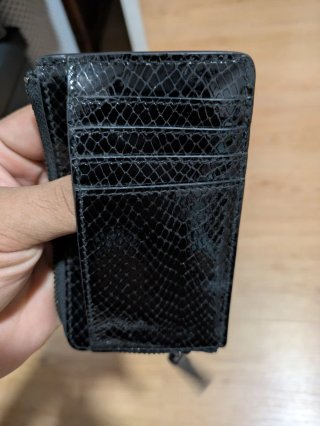 Monedero Zadig & Voltaire Negro Piel Serpiente