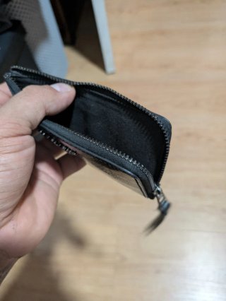 Monedero Zadig & Voltaire Negro Piel Serpiente
