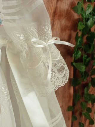 Conjunto Bautizo Organza 6/9 Meses.mas en mi perfi