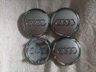 Tapabujes Audi gris 69mm centro rueda llanta logo