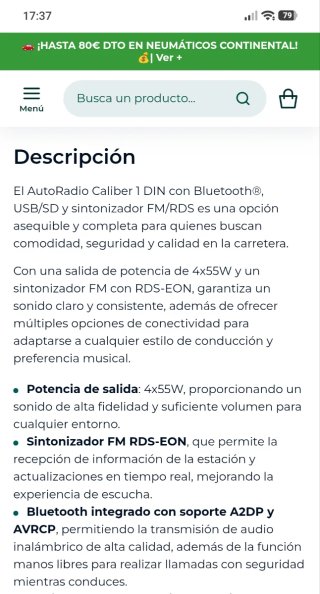 Autorradio Caliber RMD035 Bluetooth