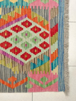 Tappeto Kilim afgano 156x69 cm lana