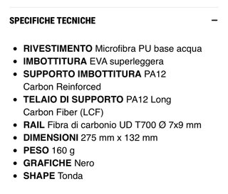 Sillín Carbono NUEVO 160grs