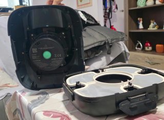 Robot Limpiafondos Piscina Gris y Turquesa