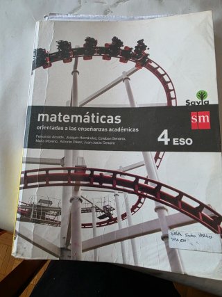 Set de libros escolares de 4 de la ESO