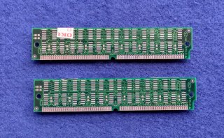2 Memorias RAM SIMM de 72 pines - 16MB EDO. 32MB