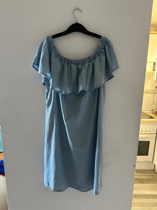 vestido azul claro
