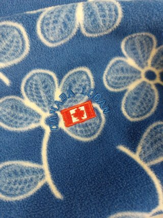 Pile Vintage Floreale Canada Logan Blu/Bianco XL