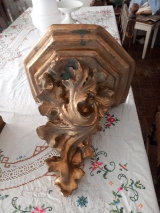 Sagrado Corazón con peana Olot