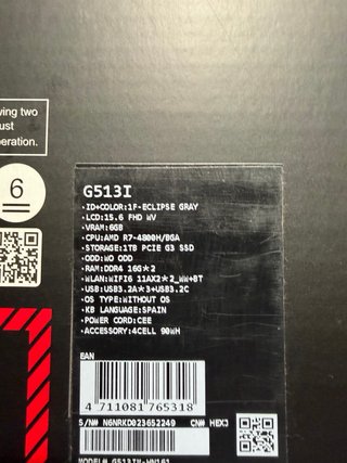 Asus ROG Strix G513I Portátil Gaming