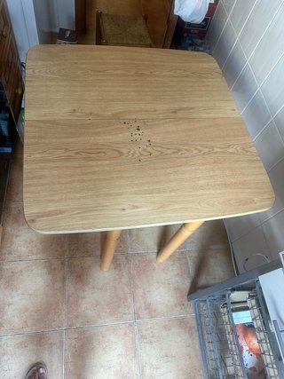 Mesa de cocina extensible madera