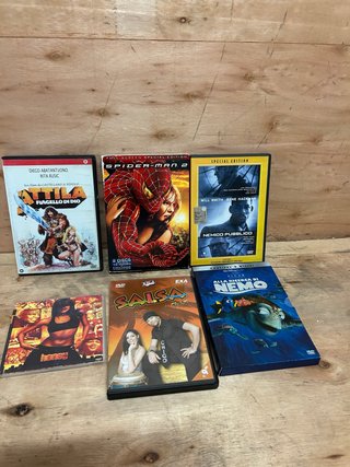 DVD Film: Spider-Man 2, Nemo, Attila, etc.
