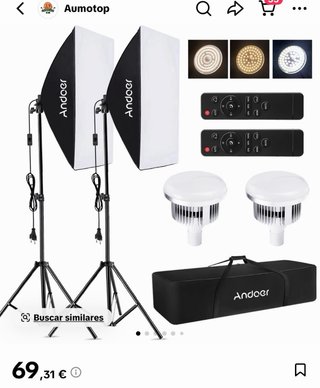 Kit Softbox Iluminación Fotografía