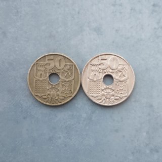 Moneda 50 céntimos España 1963