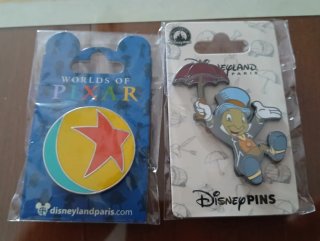 2 Pins Disney Disneyland París