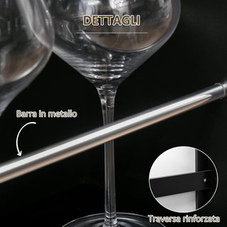 Barra da Cucina Tavolo Alto con 3 Ripiani in Legno, Decorazione Moderna per Casa e Bar, 112X57X106Cm, Nero
