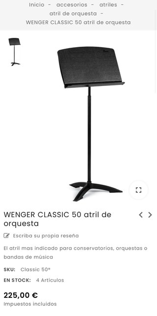 Atril Profesional americano, Wenger Classic