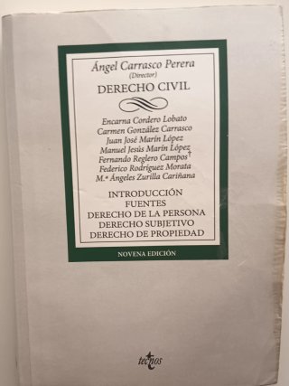 Derecho civil introducción, fuentes, derecho de...