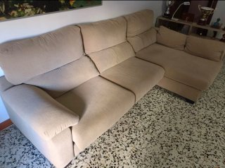 Sofá modular chaise longue, 2 plazas e individual