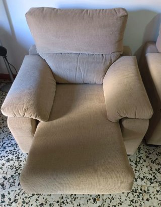 Sofá modular chaise longue, 2 plazas e individual