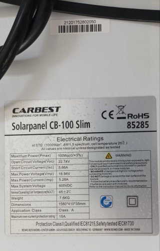 Placa solar 100w 12 voltios