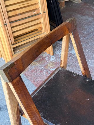 Silla madera clásica plegable