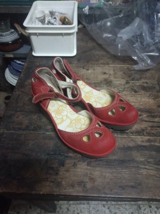 Zapatos Fly London Mujer Talla 39 Rojos