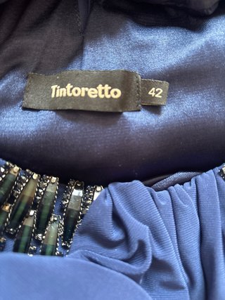 Vestido Tintoretto azul talla 42