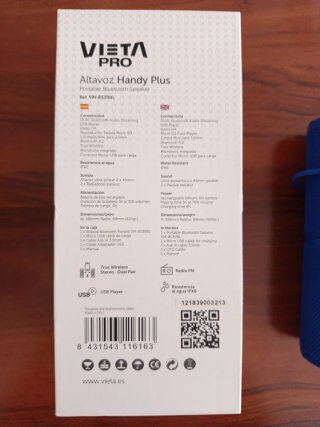 Altavoz Vieta Pro Handy Plus Azul