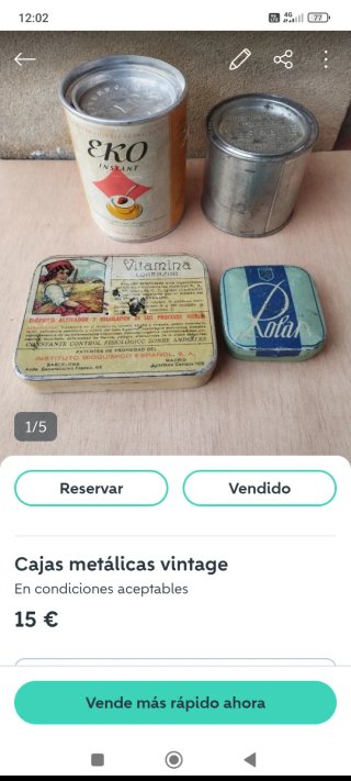 Bote Gasas Esterilizadas Hartmann Antiguo