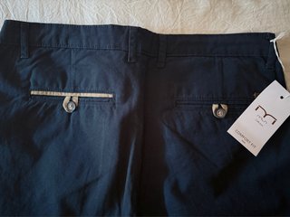 Pantalones Milano Negro Comfort Fit T-42