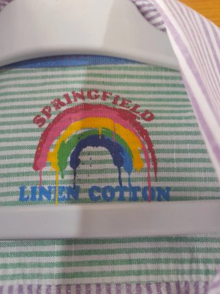 Camisa juvenil rayas azules Talla S
