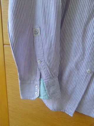 Camisa juvenil rayas azules Talla S